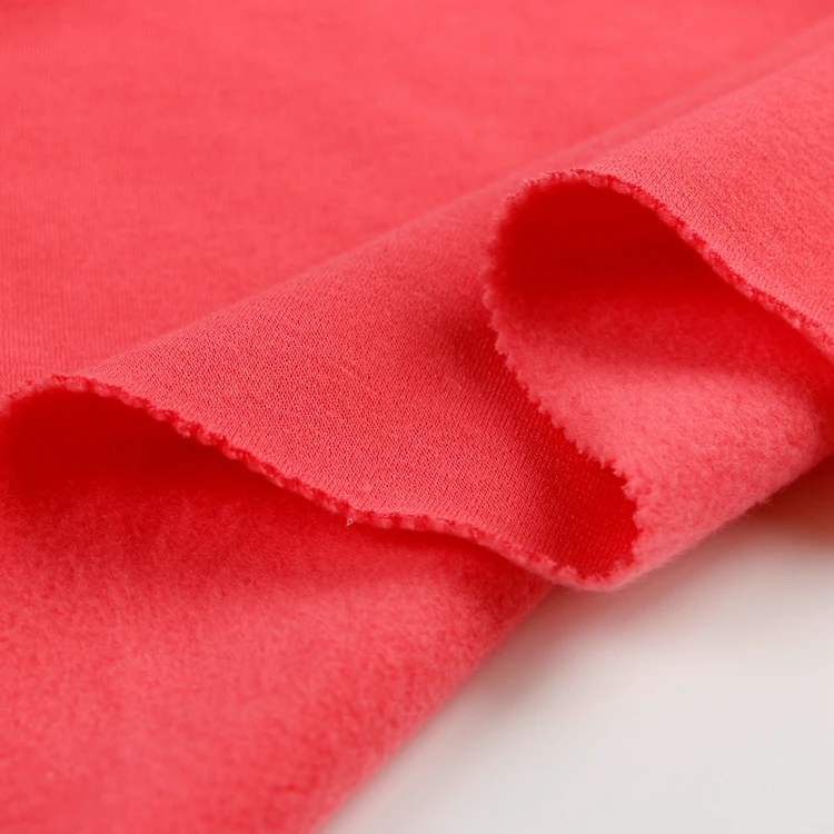 
100% polyester fabric Polyester Knitted CVC Yarn Dye French Terry Fabric 