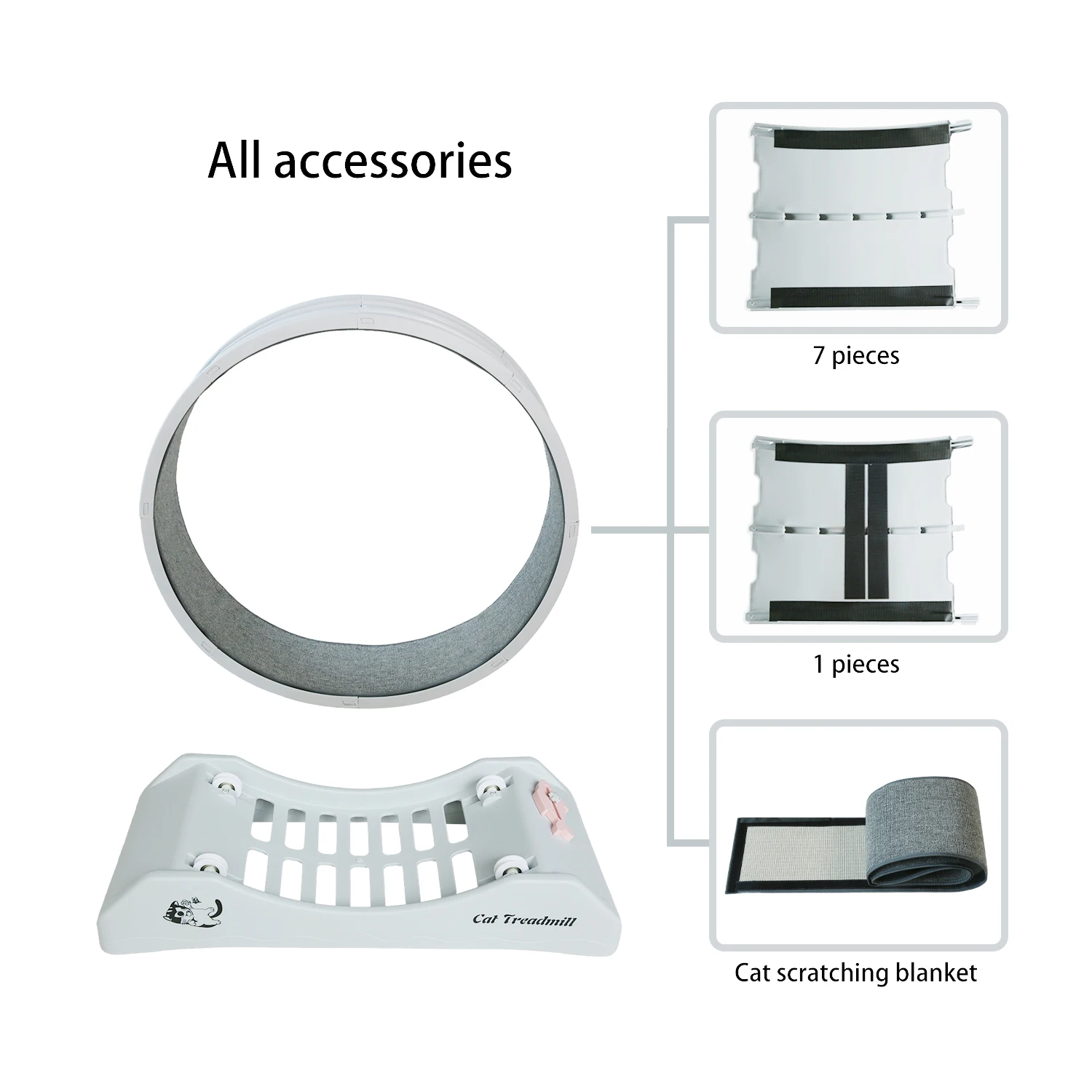 2024 New Model Pet Interactive Motion Toys  other pet toys cat treadmill  wheel cat running lose weight