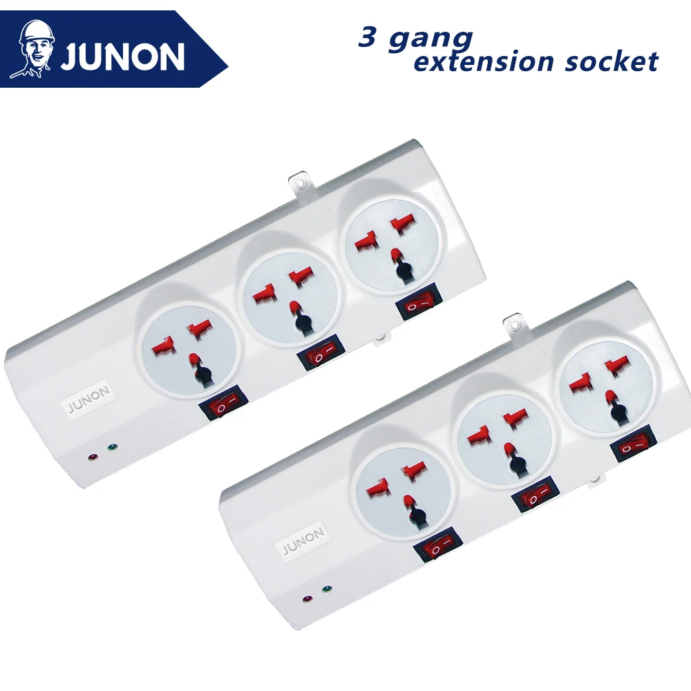 JUNON Трехконтактный Многофункциональный подвижный разъем (без провода) Удлинитель