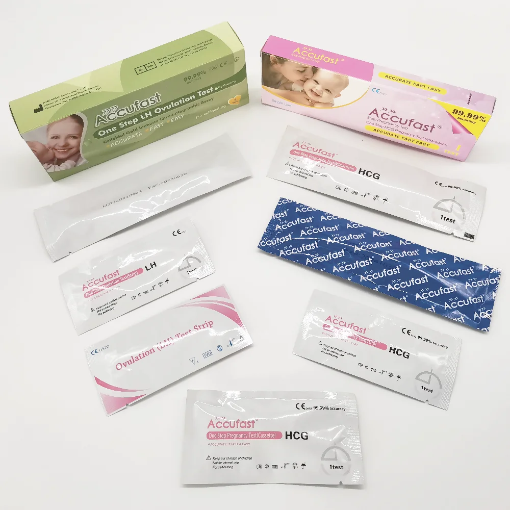 Hubei Meibao Manufacturer Supplier Women Fertility Test Kits HCG Pregnancy LH Ovulation Test Strip Cassette Midstream