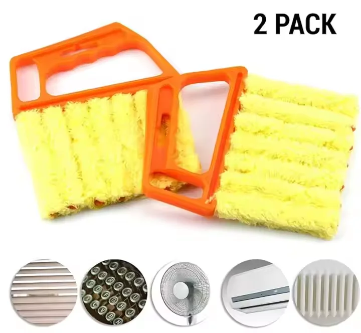 Dusting Cleaner Tool for Window Shutters Washable Mini Dust Cleaner Brush Air Conditioner Duster Dirt Cleaner for Housework