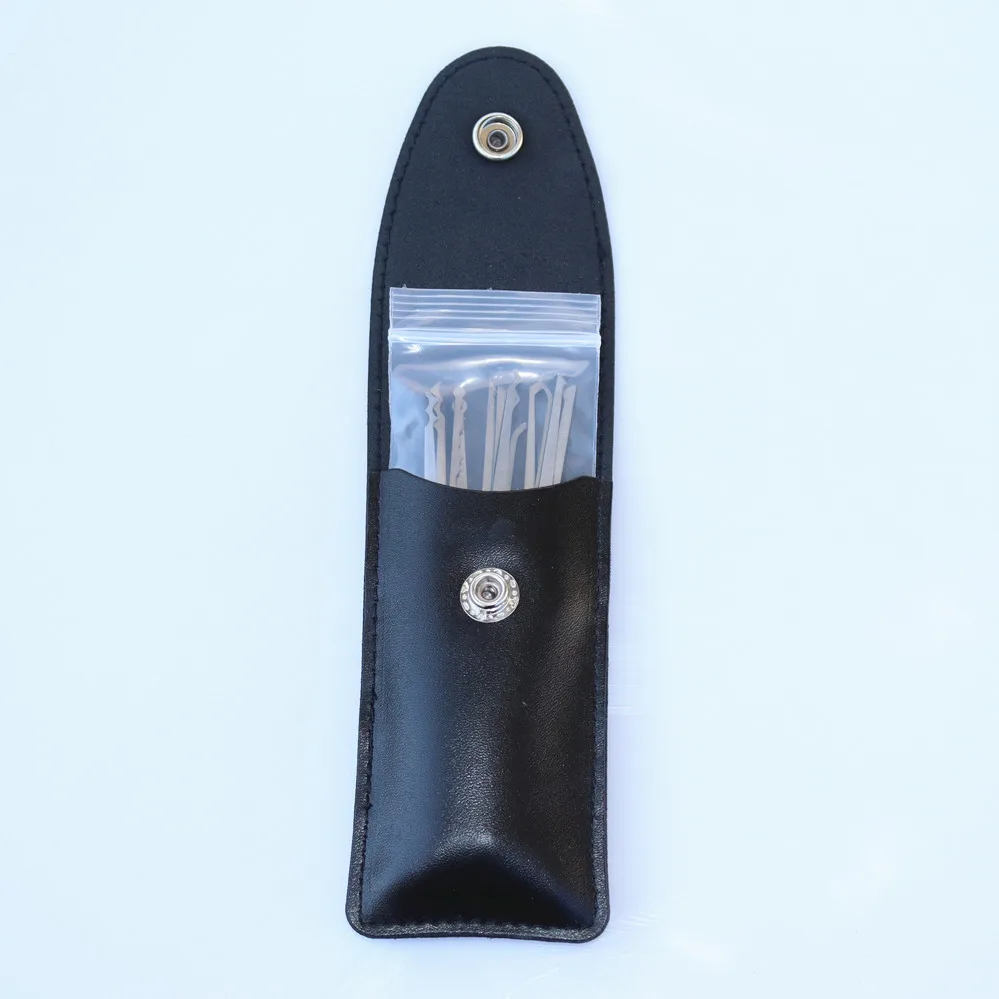 Quick single hook 15 piece locksmith tools word lock core open maintenance lock core household door locksmith tools