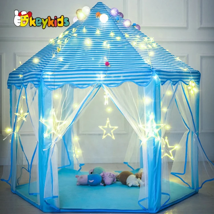 Large pink blue kids play tent house set for Indoor and Outdoor W08L124