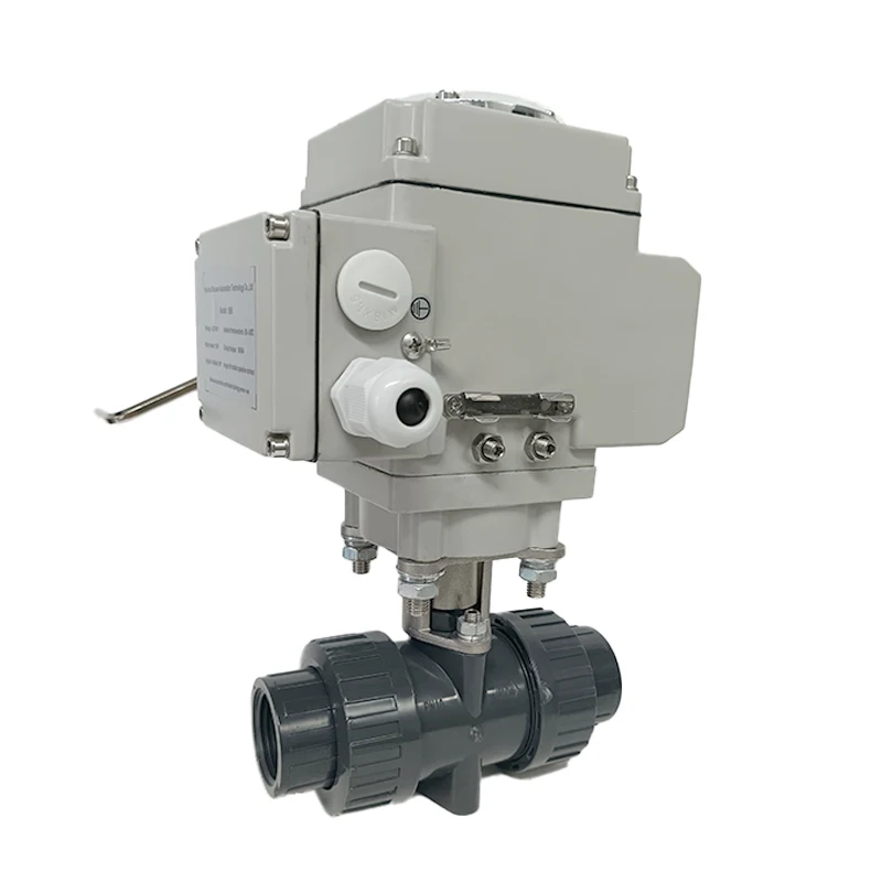 Шаровой клапан Dc12v Dc24v Ac220v с электроприводом управление водоочисткой двухпозиционный пластиковый шаровой из НПВХ