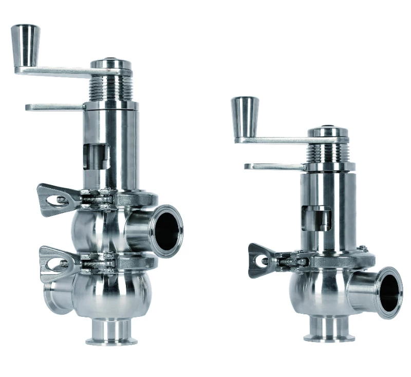 Hygienic Stainless Steel Manual Control Shut-off Double Divert Seat Valve Regulating Valve F Type