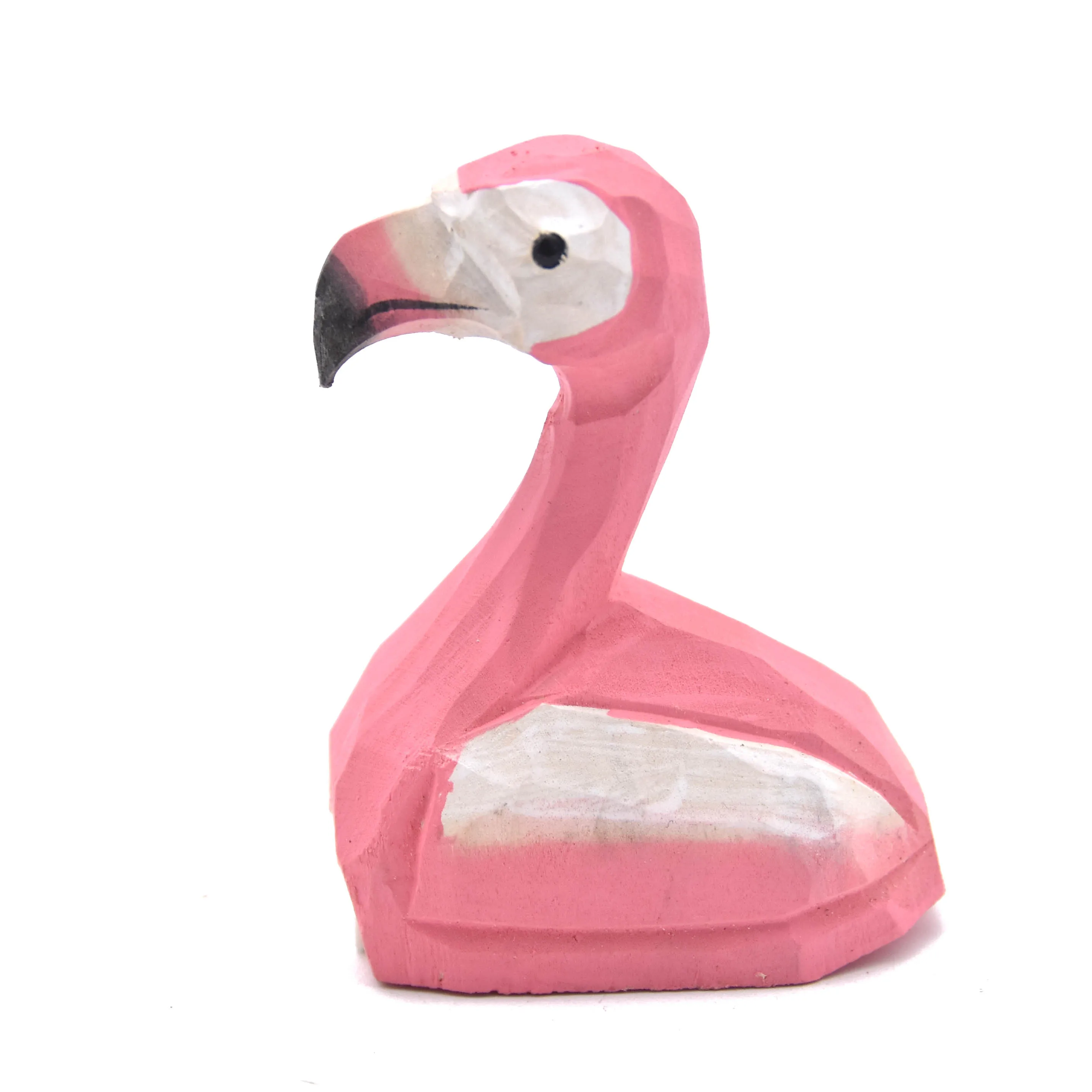 Wholesale Creative Hot Selling Wooden Cute Kids Stationary Animals Shape Pencil Sharpener Flamingo Pencil Sharpener