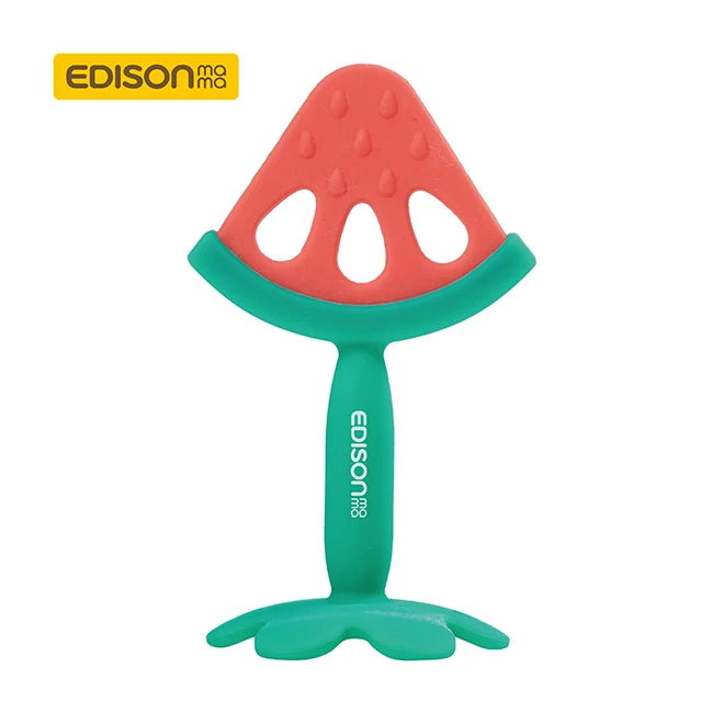 Korea wholesale fruit watermelon baby teether silicone toys