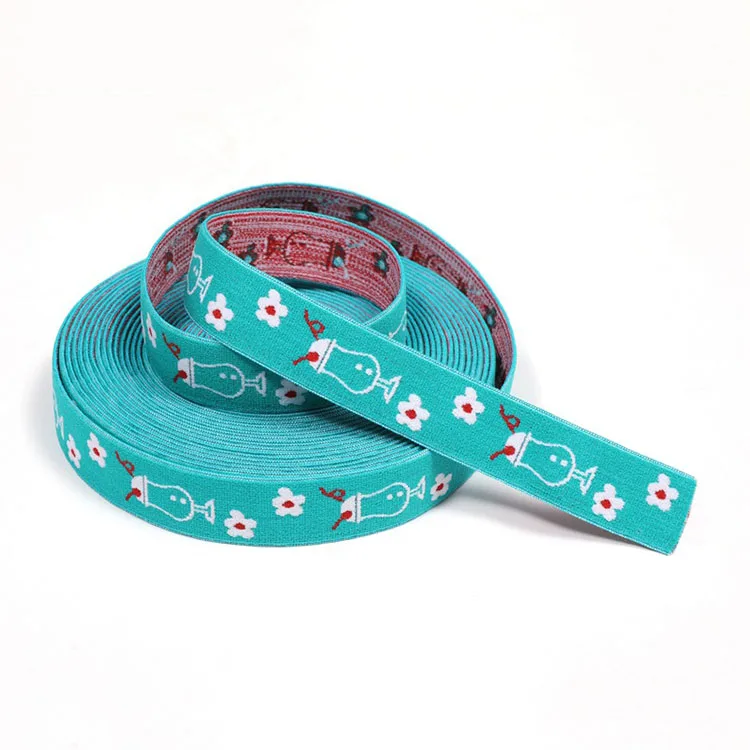 promotional oem low price custom logo nylon custom sun jacquard elastic waistband jacquard elastic band for underwear boxer