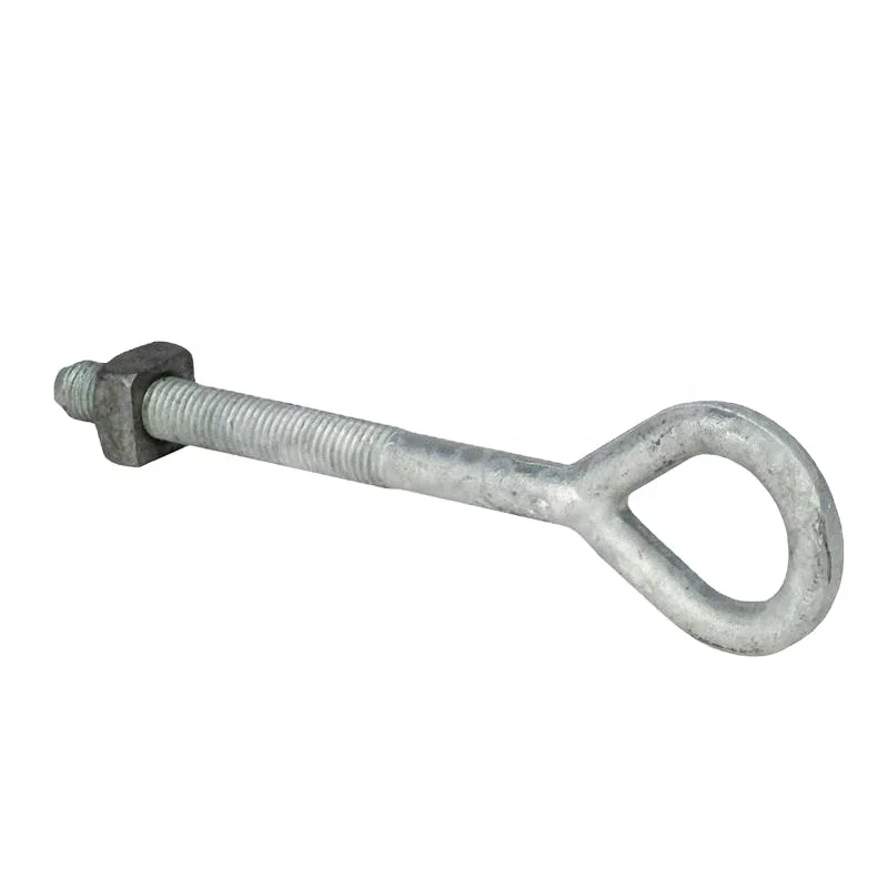 Hot Dip Galvanized Oval Eye Bolt For Line Construction Hardware