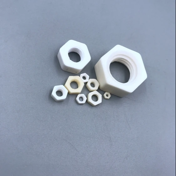 Custom Made Dielectric Zirconia  Ceramic Nut Bolt Screw