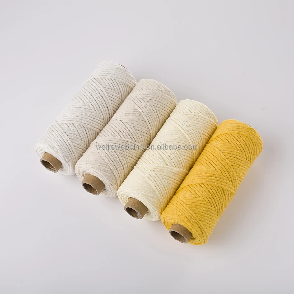 Macrame cords 4mm 3mm 2mm cotton braided rope makramee