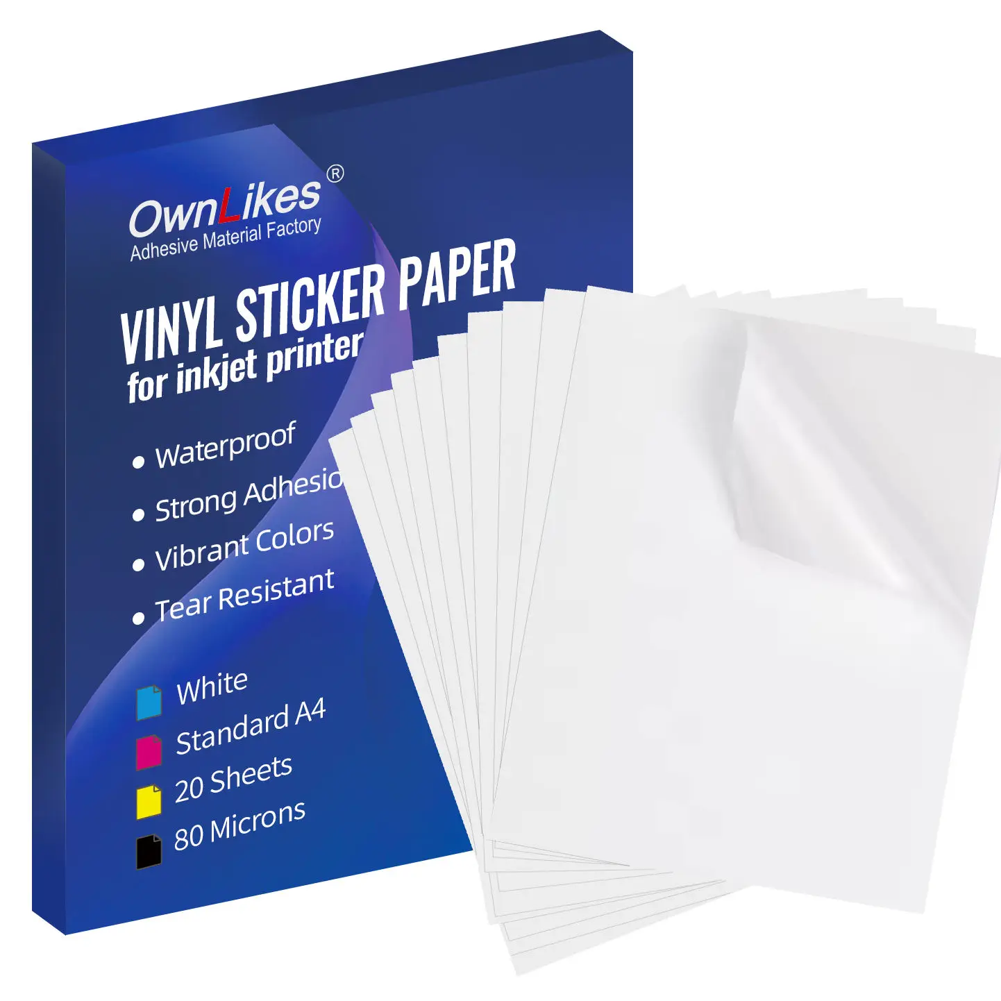 High Quality vinyl photo  glossy a4  sheet adhesive paper