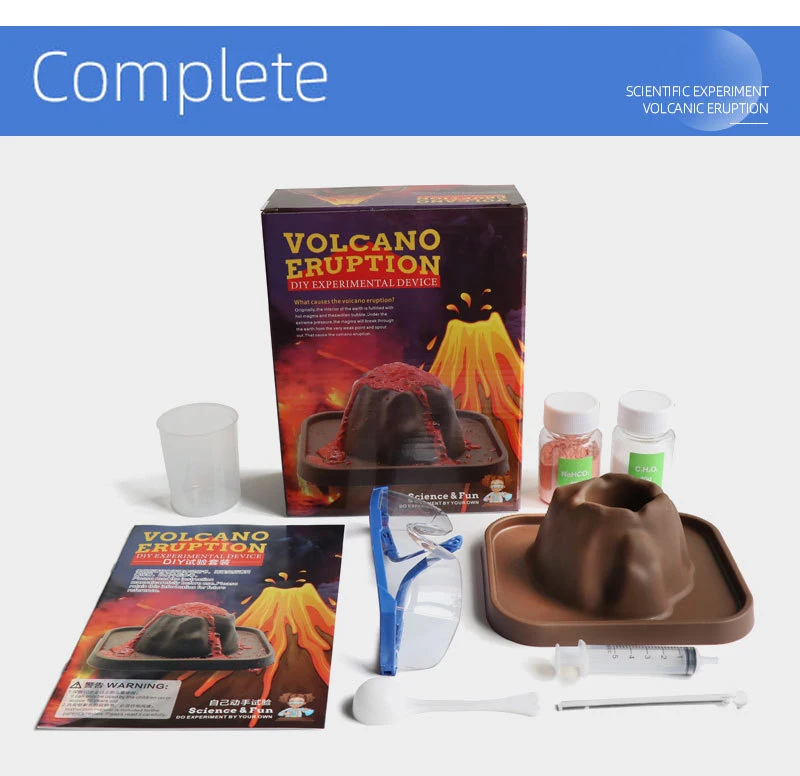 Popular Experiment Toys Chemical Laboratory Kit Diy Volcano Experiment Toys For Kids