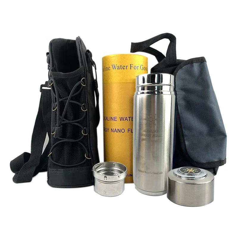 400ml Nano Alkaline Energy Ionizer Filter Flask Water Bottle Cup Booster Health Energy Cup
