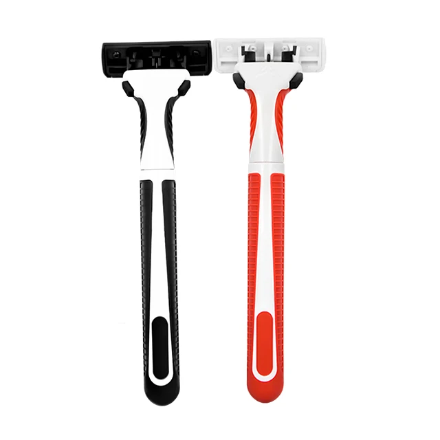 HW-B371DL high quality Stainless steel sharp blade triple 3 three blade disposable shaving razor