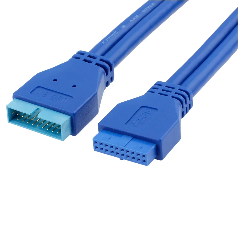 USB3.0 20Pin Женский USB 3,0 20 контактный разъем кабель-удлинитель для материнская плата 20pin Header адаптер кабель удлинитель для головок