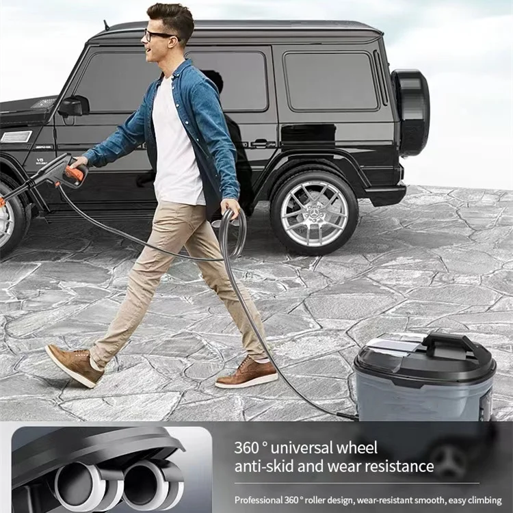 Portable lithium battery car washing machine cordless wireless mini car washing water gun High pressure car washer machine