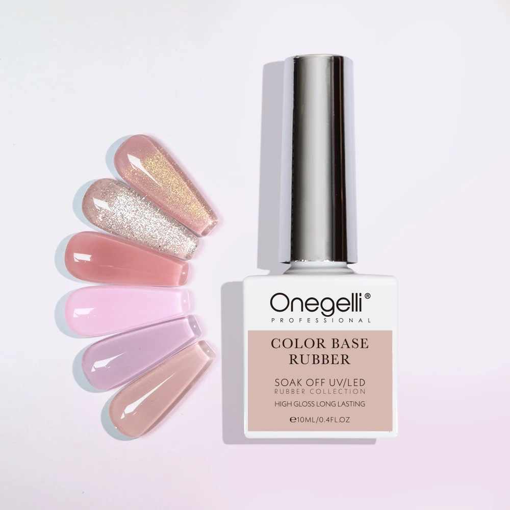 Onegelli Wholesale UV Gel Lasting Nail Colors Gel OEM Customization Logo Base Coat Color Base
