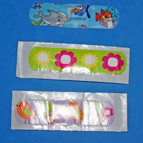 
different colors custom printed wound plaster band aid 