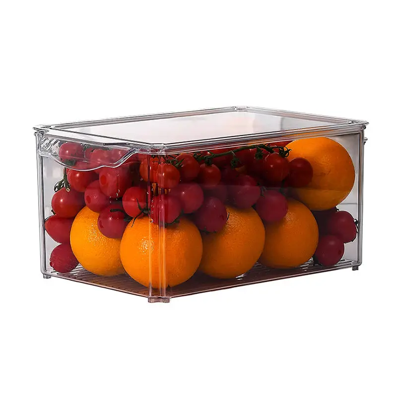Высококачественные герметичные пластиковые контейнеры для хранения пищевых продуктов с прозрачной крышкой большой контейнер свежести
