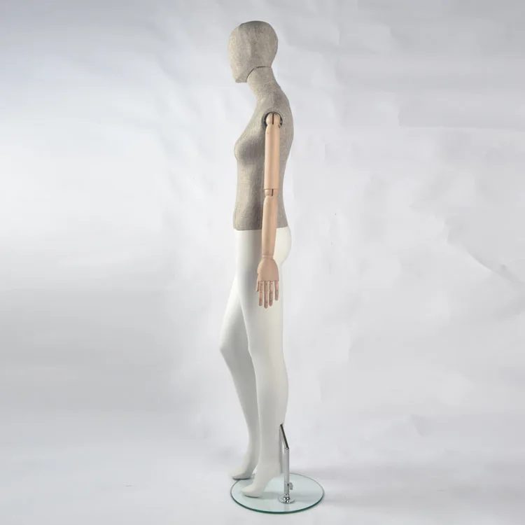 Adjustable fiberglass female mannequin,dummy,manikin,model,wooden arms mannequins