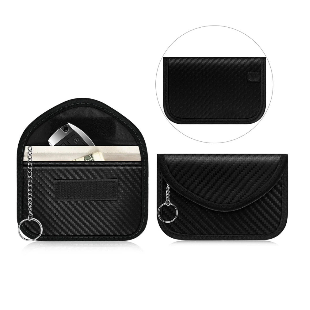 Faraday Pouch for Car Keys, Keyless Signal Blocking , Anti-theft Remote Entry Smart Fobs Protection