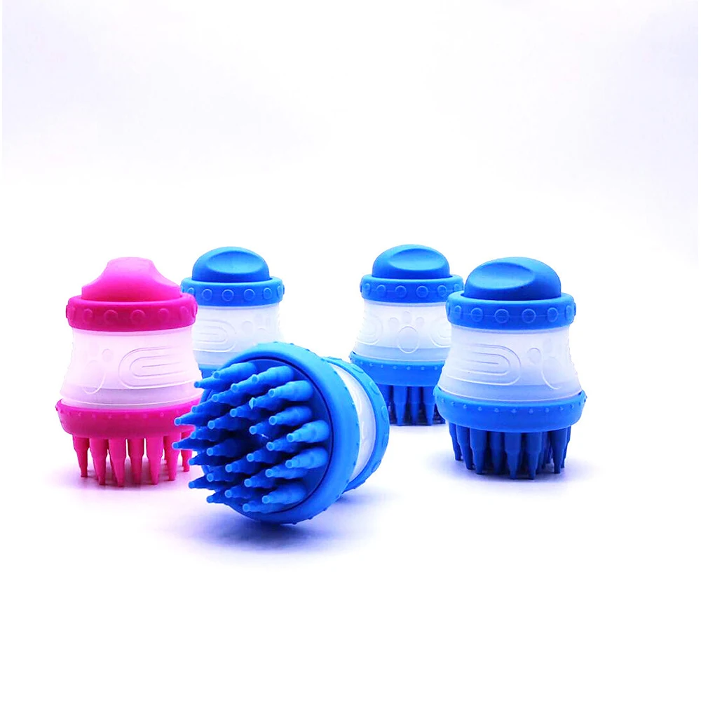 
High quality Shampoo Hand Pet Massage Silicon Bath Grooming Dog Brush 