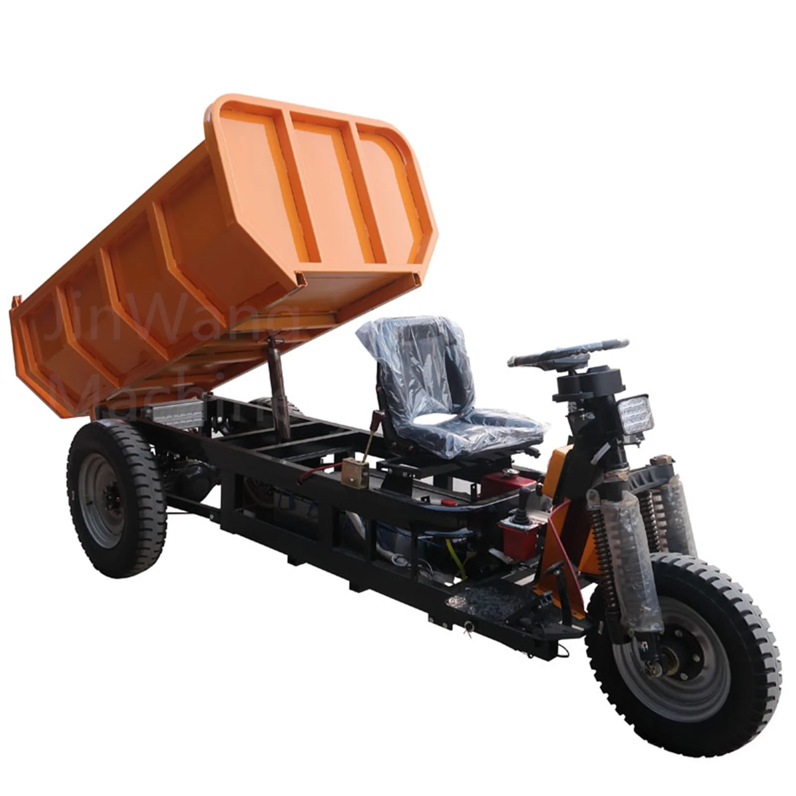 JINWANG Mining Equipment Electric Cargo Tricycle 2.5t Electric Dumper New Design 3 Wheel Dumper Trucks