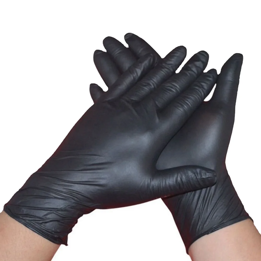 Cheap Price stock Household Working Clean PVC Gloves Custom Black Vinyl Gloves