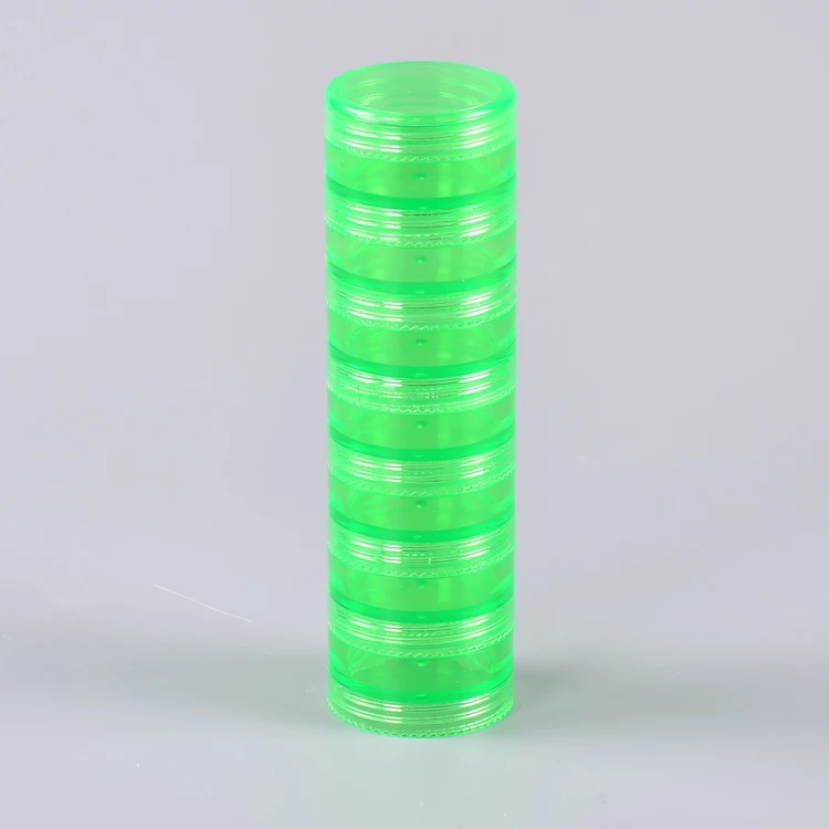 MM-PB045 Cheap Price Medical Purple Clear Eco-friendly Plastic 7 Days Weekly Detachable Stackable Cylinder Pill Box
