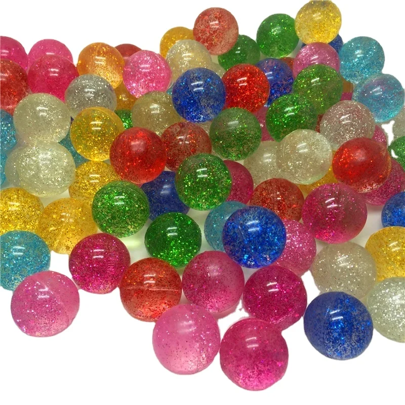32mm sizes toy ball transparent bounce ball Children bouncing ball toys wholesales