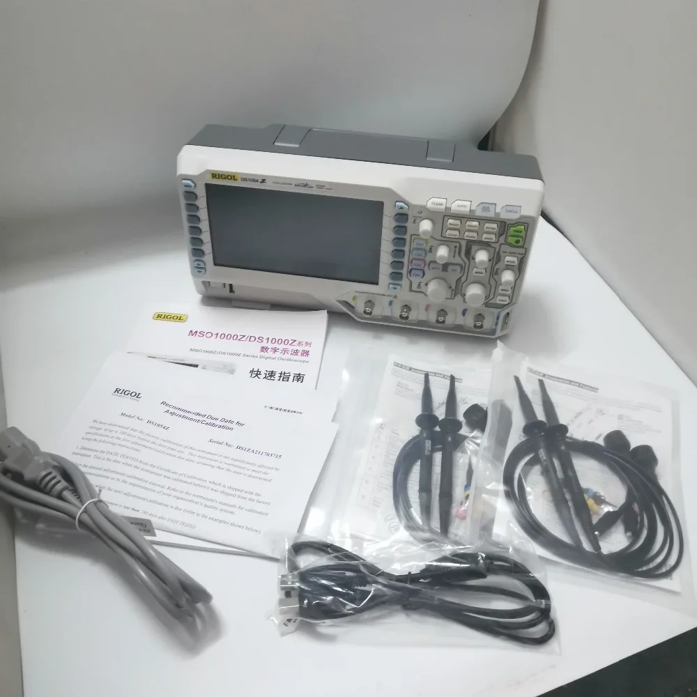  Осциллограф RIGOL DS1054Z 50 МГц 4 канала up tp 1GS/s 7 дюймов WVGA 12 МП 30 000 Вт