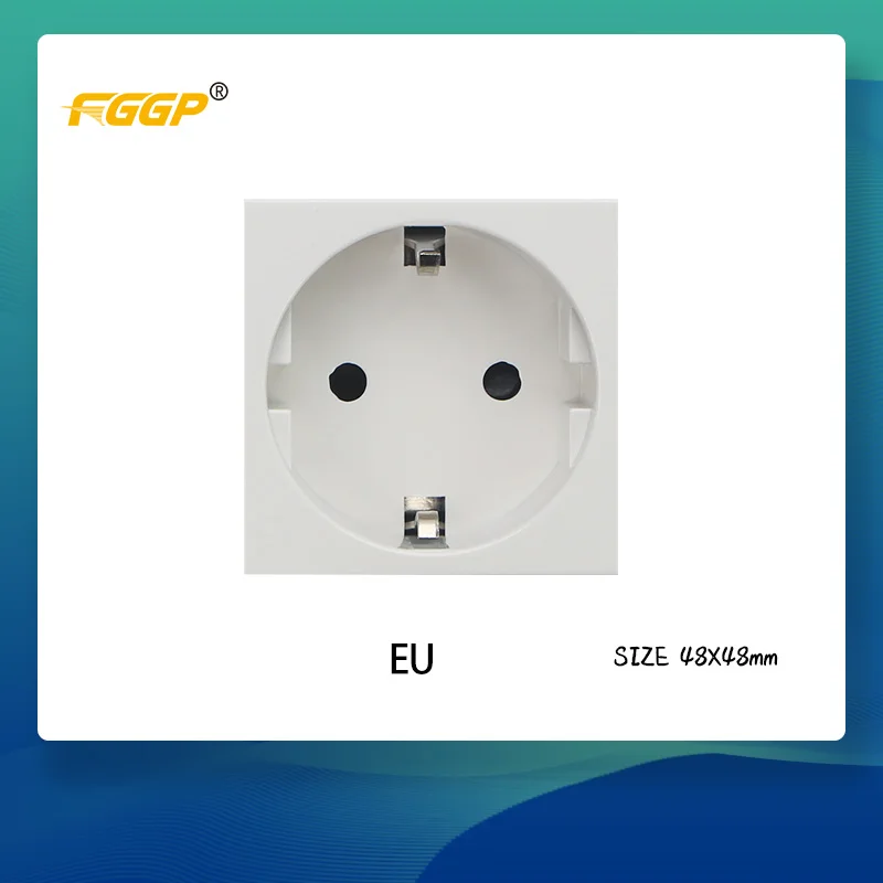 
3 pin multi-plug universal floor socket outlet 13a modules accessory 45*45 type 