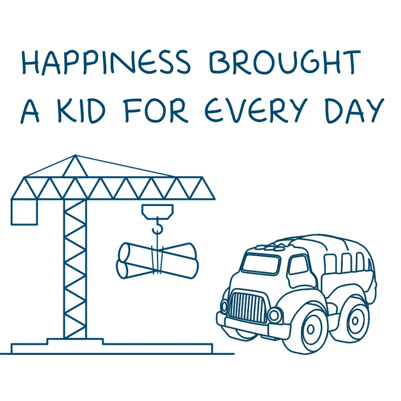 
Hot Sale eco Wheat Straw Beach Children Construction Cartoon kids Plastic Friction Car Model Truck Toys 