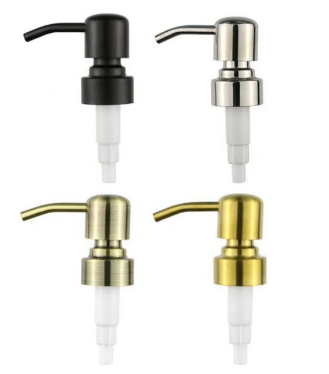 Black Gold Red Coated 304 Stainless Steel Metal Plastic Shampoo Lotion Foaming Hand Liquid Soap Dispenser Pump