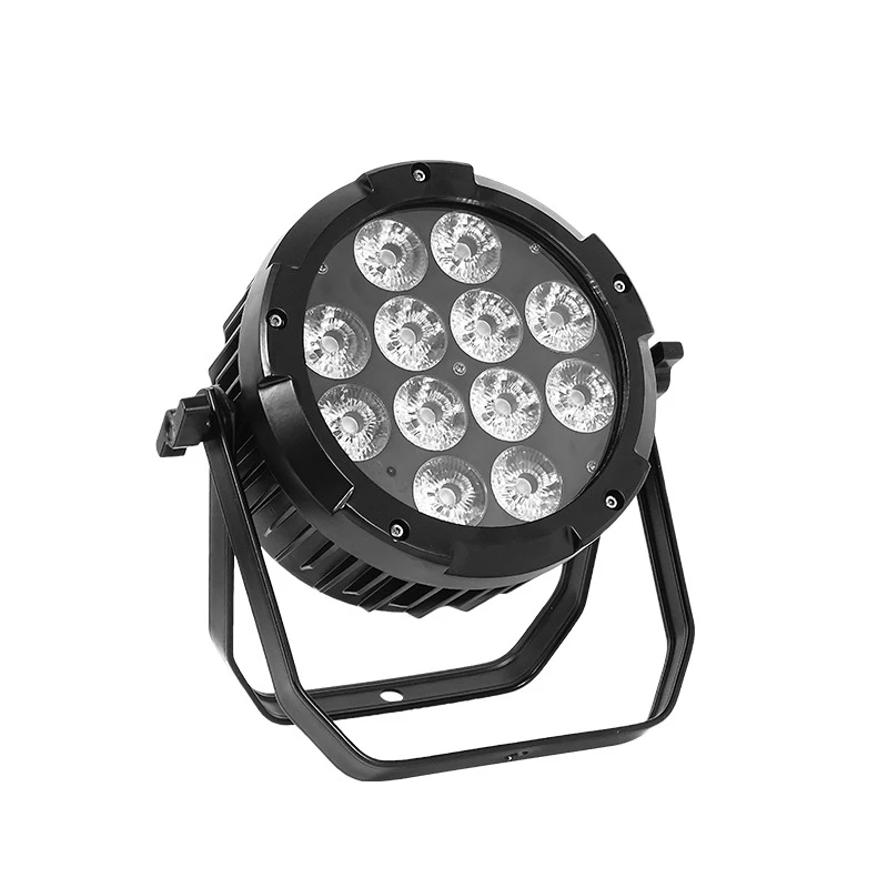 Factory direct sale 12 waterproof battery par light 6 in 1 wireless mobile phone control outdoor wedding stage lighting