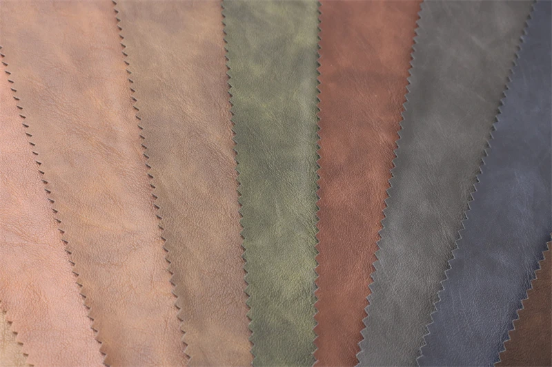 Manufacturer Faux Leather Rolls Wax Embossed Pattern Cheap Fashion Pu Artificial Synthetic Leather