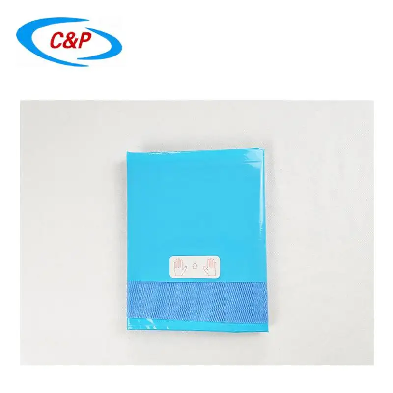 Disposable hand drape with back table cover and mayo stand cover in hand surgery kits