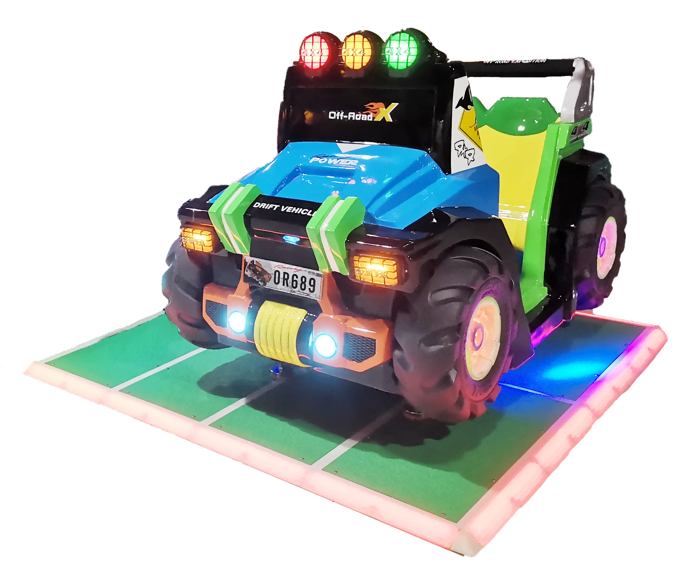 2024 Cool Car Kids Coin-Operated 3D Video Racing Games Machine Indoor Amusement with Theme Park Fiberglass Swing Kiddie Rides