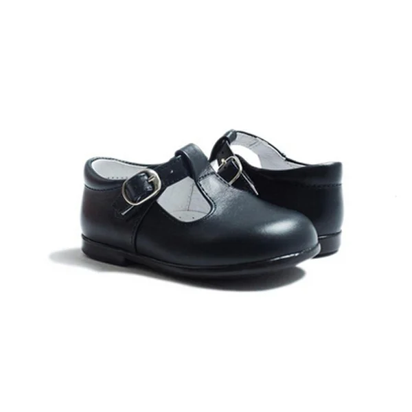 Choozii Classic Black Toddler Children School Shoes Kids Breathable Genuine Leather T bar Stylish Baby Mary Jane Shoes