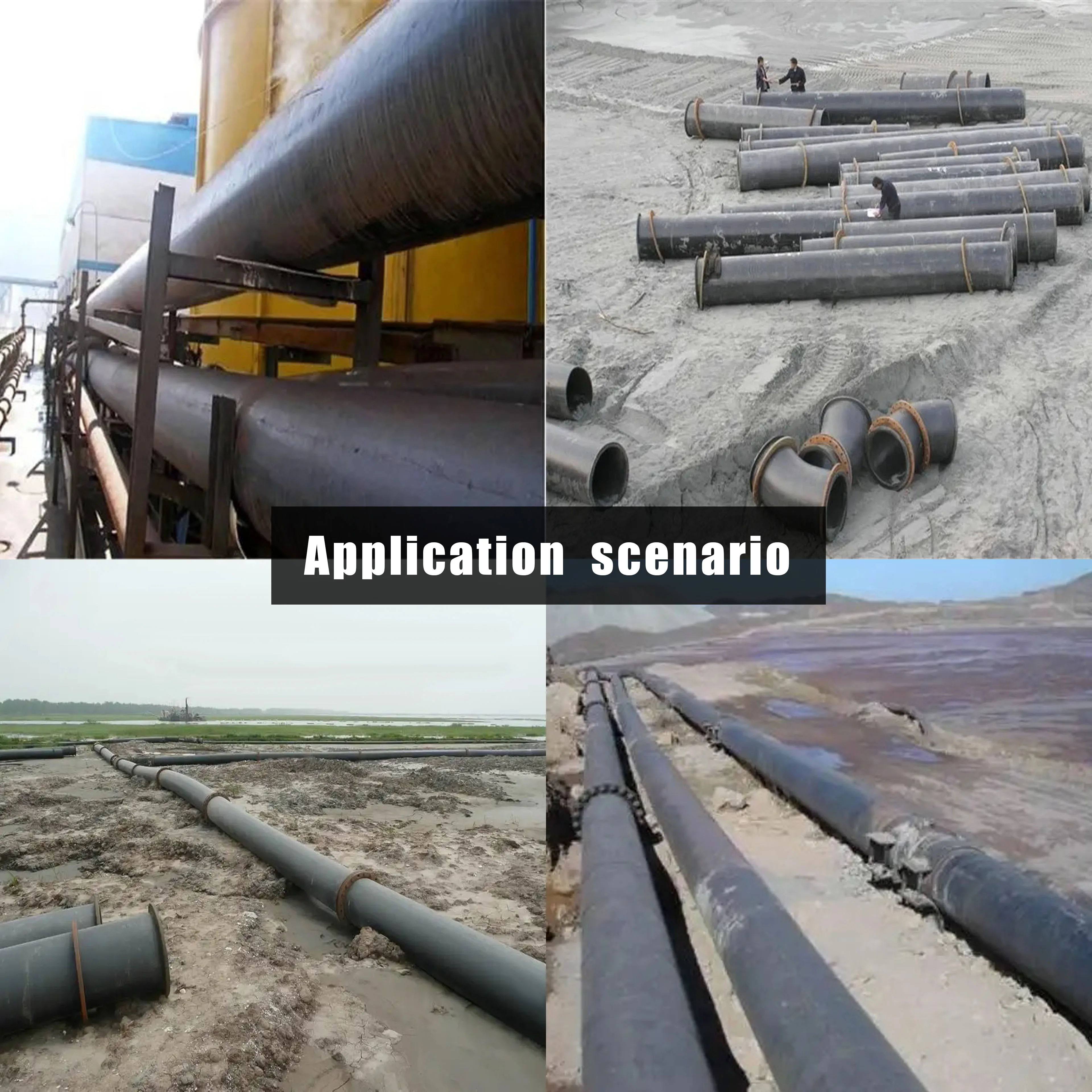 Widely Used tailings pipeline ceramic lined composite steel pipe Alumina ceramic lined pipe