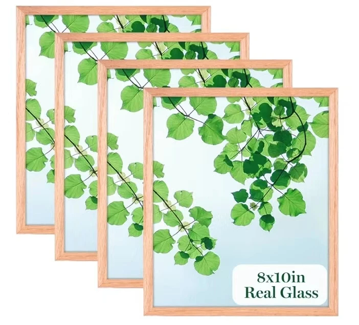 8x10 Picture Frame Wood Photo Frame Set of 4 for Desktop and Home Decor