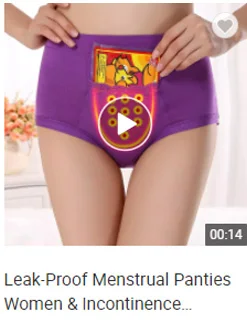 Leak-Proof Menstrual Panties Women & Incontinence Underwear Period Pants Menstruation Warm Cotton Panty