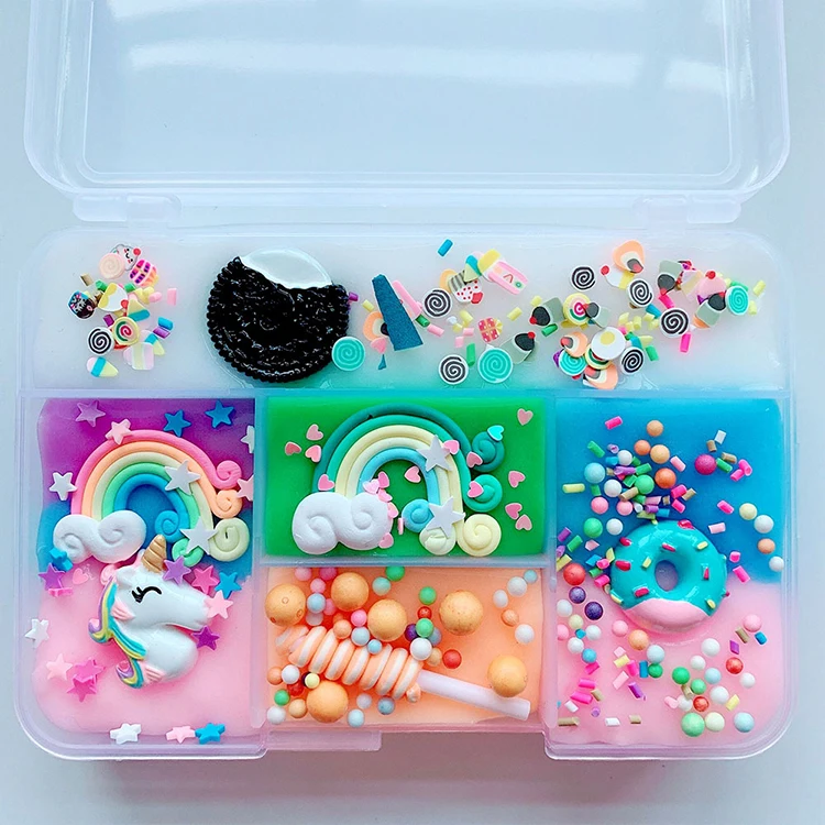 Amazon Hot Sale Sweet Candy DIY  Slime Sea World Crystal Slime