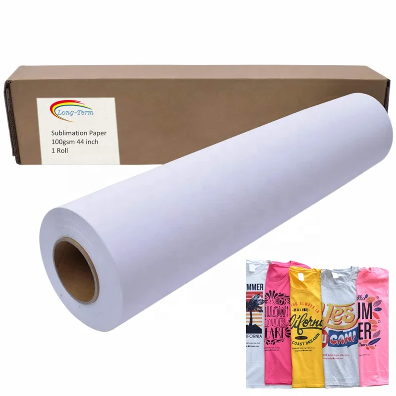 Various sizes 35g-100g sublimation paper rolls Epson inkjet printer heat transfer paper for clothes