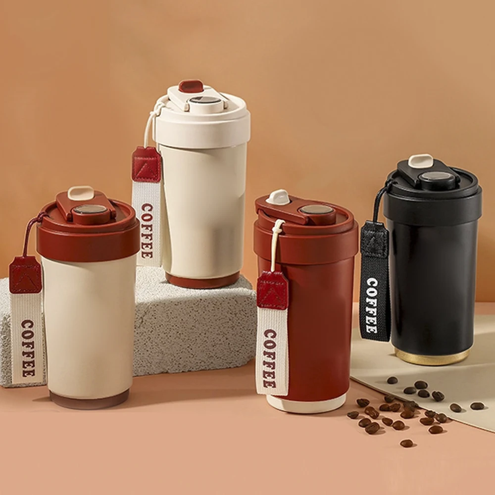 New Portable Drinkware Travel Coffee Cup Insulated Warmer Temperature Control Smart Stainless Steel Coffee Mugs