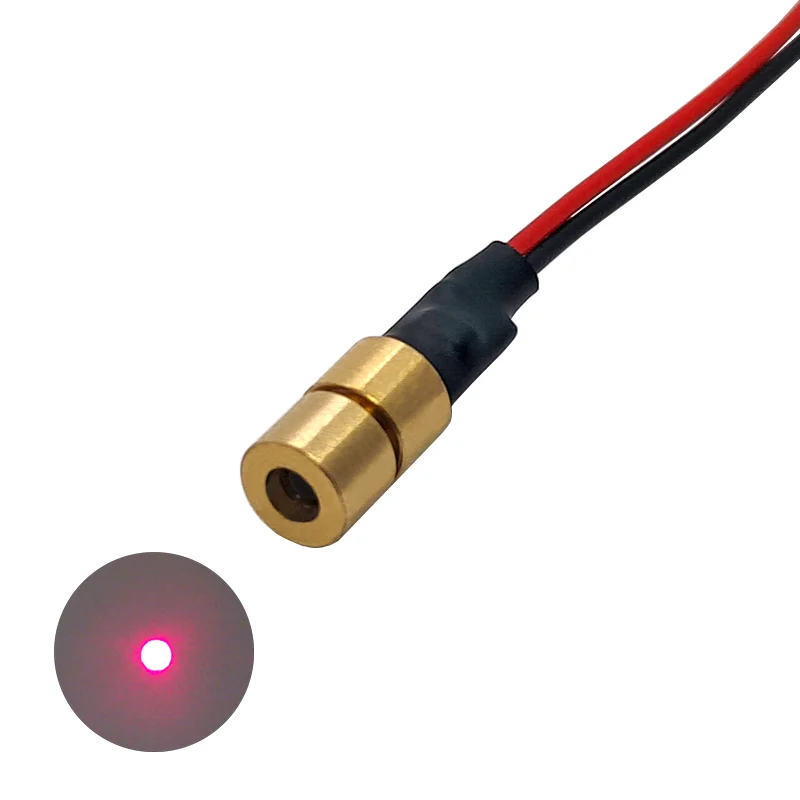 Ультра маленький размер 5X8mm635nm1mW 5 МВт красный лазерный модуль новое состояние точечной точки аксессуары Красный полупроводник
