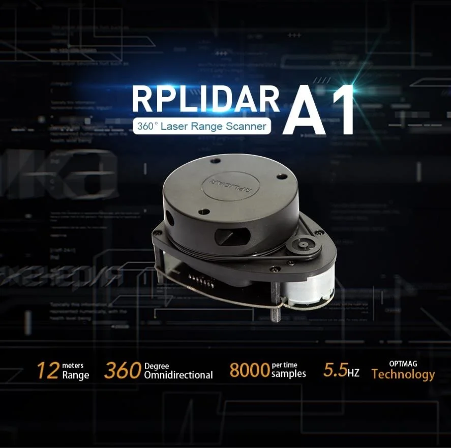 Lidar Scanner Environment 3D Remodeling Laser Sensor Low Cost 360 Degree 2D RPLIDAR A1M8 12meters Radius Position Sensor