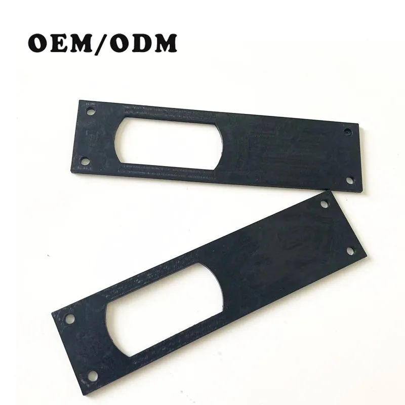 Black EPDM /NBR perforated rectangular rubber gasket