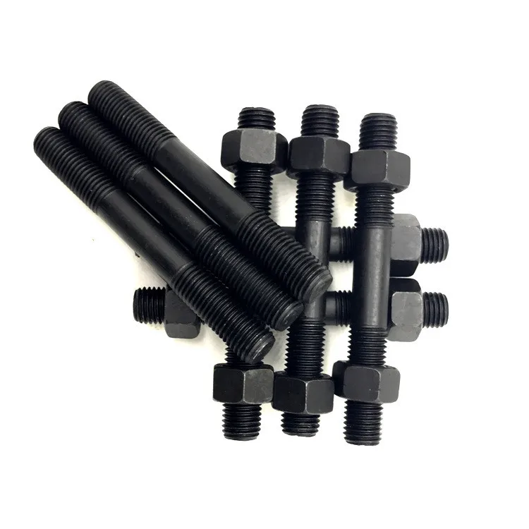A193 gr.b7 inox  b16 astm a320 a193 grade l7 10.9  carbon steel plain double ended long stud bolts with nuts and washers